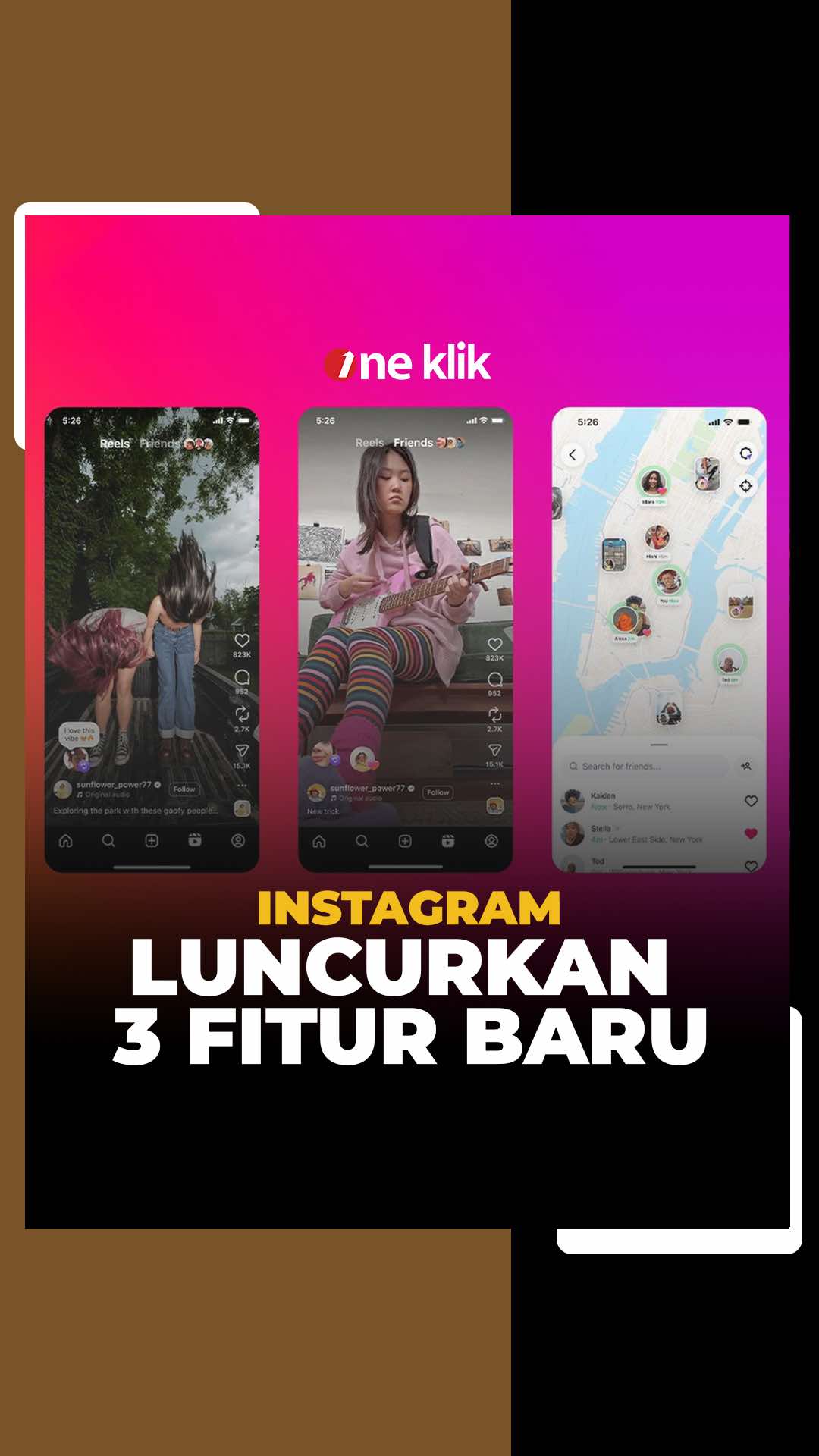 Repost? Ada! Friend Map? Bisa! Reels bareng temen? Sekarang makin gampang! Instagram update 3 fitur baru dan semuanya bikin feed makin interaktif. Favorit kamu yang mana nih? ? Pantau terus info digital terbaru bareng kita! #InstagramUpdate #FriendsMap #ReelsUpdate #SocialMediaNews #FYP 