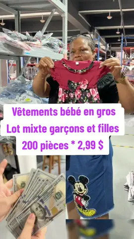 Vêtements bébé en gros Lot mixte garçons et filles 200 pièces * 2,99 $💰💰 Prix abordables ! Achetez plus et bénéficiez de réductions ! Si vous êtes intéressé(e), indiquez votre adresse dans les commentaires et je vous enverrai l'adresse de l'usine ! Bienvenue !   #kidswholesaleclothes #babyclotheswholesale#childrenclothingwholesale  #kidswear #afro #Africa #babydress  #babyclothes #business  #afrobeats #kidsfashion     #kidsclothingmanufacturer  #factory #wholesale #OEM #ODM #sourcefactory #import #wholesaler #boutique #apparel #supplier #bulk #distributors #vendor #category #personalized #custom #cheap #clearance   #kiddiesvendor #kiddies #kiddiesclothing  #trendingvideo #fyp