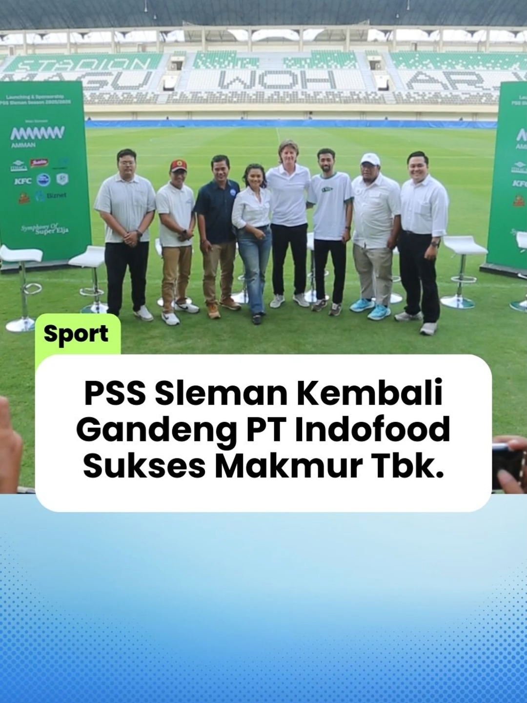 PSS Sleman Kembali Gandeng PT Indofood Sukses Makmur Tbk. SLEMAN - PT Putra Sleman Sembada (PSS Sleman) secara resmi kembali bekerjasama dengan PT Indofood Sukses Makmur Tbk. (Indofood) untuk mengarungi kompetisi Championship musim 2025/2026 nanti. Ini adalah musim kedelapan secara berturut-turut Indofood menjadi sponsor Laskar Sembada, yaitu sejak tahun 2018 silam. Direktur PT Putra Sleman Sembada, Yoni Arseto mengaku sangat mendukung apa yang diberikan oleh Indofood kepada PSS Sleman. Sebab menurutnya hal itu sangat berarti untuk membantu tim Super Elja dalam mengarungi kompetisi Championship musim 2025/2026 yang akan bergulir mulai tanggal 12 September 2025 mendatang.  Mengingat PSS Sleman bersama 19 klub sepak bola lainnya akan memperebutkan tiga tempat untuk promosi ke Super League musim 2026/2027 mendatang.  Tak hanya itu saja, Yoni juga menyatakan jika manajemen serta seluruh pemain PSS Sleman mengucapkan terimakasih kepada Indofood yang tetap setia mendukung timnya. Kerjasama yang telah terjalin selama delapan musim membuktikan adanya sinergi yang baik antara PSS Sleman dan Indofood.  