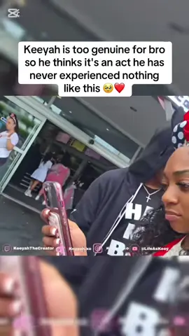 Keeyah is too genuine for bro so he thinks it's an act he has never experienced nothing like this 🥹❤️ #rynenzo #keeyahthecreator #fyn #viral #streamer 