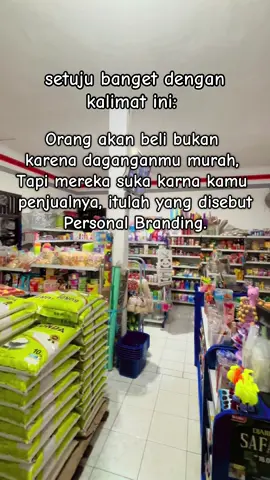 Bukan karna daganganmu murah, tapi karna personal brandingmu🫵🏻🫵🏻 #fyp #warungsembako #sembako #perintisbukanpewaris #foryou 