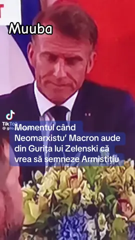 Macron înebunit când aude de la Zeleski că vrea să semneze Armistițiu
