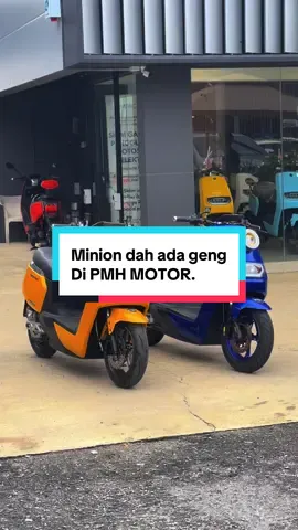 Baru ada geng minion..color apa yg cun minion nie.???minat ngn ev bleh rojer..2054 otr hanya di @PMH MOTOR #pmhmotor #pmhrecond #pmhev #evmotorcycle #pmhauto 