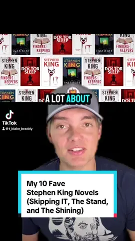 Stephen King has published a ton of classic horror novels. Here are my 10 favorite Stephen King novels I have ever read that are NOT The Stand, IT, or The Shining. #BookTok #books #bookrecs #stephenking #booktokfyp 