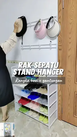 Rak sepatu portable dengan gantungan #raksepatu #rakportable #raksepatuportabel #raksusun #rakserbaguna 
