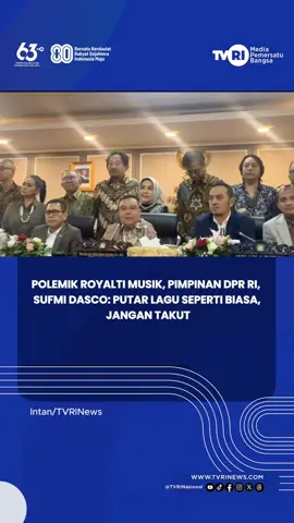 Wakil Ketua DPR RI Sufmi Dasco Ahmad meminta masyarakat tidak perlu resah terkait polemik royalti musik yang belakangan menimbulkan kegaduhan. Ia memastikan seluruh pihak telah mencapai kesepakatan untuk menjaga suasana tetap kondusif. #TVRI #TVRINasional #MediaPemersatuBangsa 