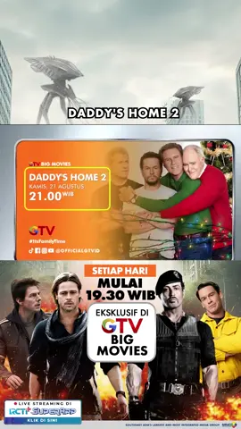 🎄 DOUBLE DADS, DOUBLE KEKACAUAN! 😂 Kali ini, bukan cuma satu ayah, tapi dua ayah yang siap bikin rumah penuh tawa, kekacauan, dan drama keluarga! 🏠✨ Apalagi, saat kakek-kakek mereka ikut campur, suasananya makin heboh! 🎉 📅 Kamis, 21 Agustus 🕘 21.00 WIB 📺 Eksklusif di GTV Big Movies 📲 Streaming di RCTI+ SuperApp Siap-siap ngakak bareng keluarga dalam “Daddy’s Home 2”! 🤣 #GTVBigMovies #DaddysHome2 #ItsFamilyTime #JagonyaFilm