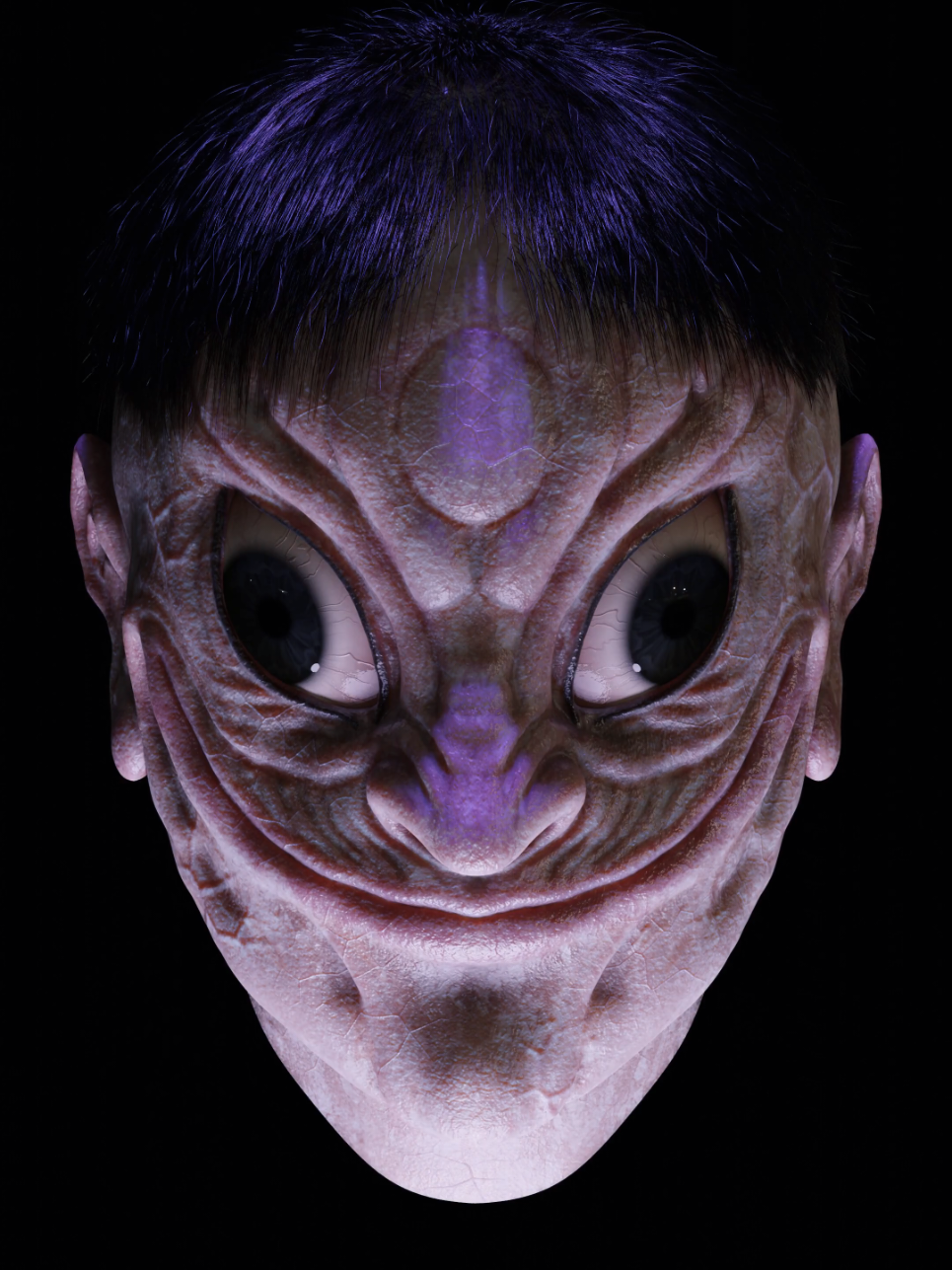 Realistic Dandadan Evil eye #dandadan #okarun #3dart  #zbrush #blender3d 
