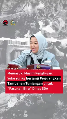 Memasuki Musim Penghujan, Yuke Yurike @Yuke Yurike Berjanji Perjuangkan Tambahan Tunjangan Untuk “Pasukan Biru” Dinas SDA. Yuke Yurike menyoroti kinerja PJLP “Pasukan Biru” Dinas SDA. Memasuki musim hujan, beban kerja dan risiko mereka meningkat, namun tunjangan masih kecil. Yuke bersama Komisi D berkomitmen memperjuangkan penyesuaian tambahan tunjangan. @DPRD DKI Jakarta @Pemprov DKI Jakarta  Merdeka! #YukeYurike #RapatKomisiD #KomisiD #RapatKUAPPAS #KUAPPAS2026      