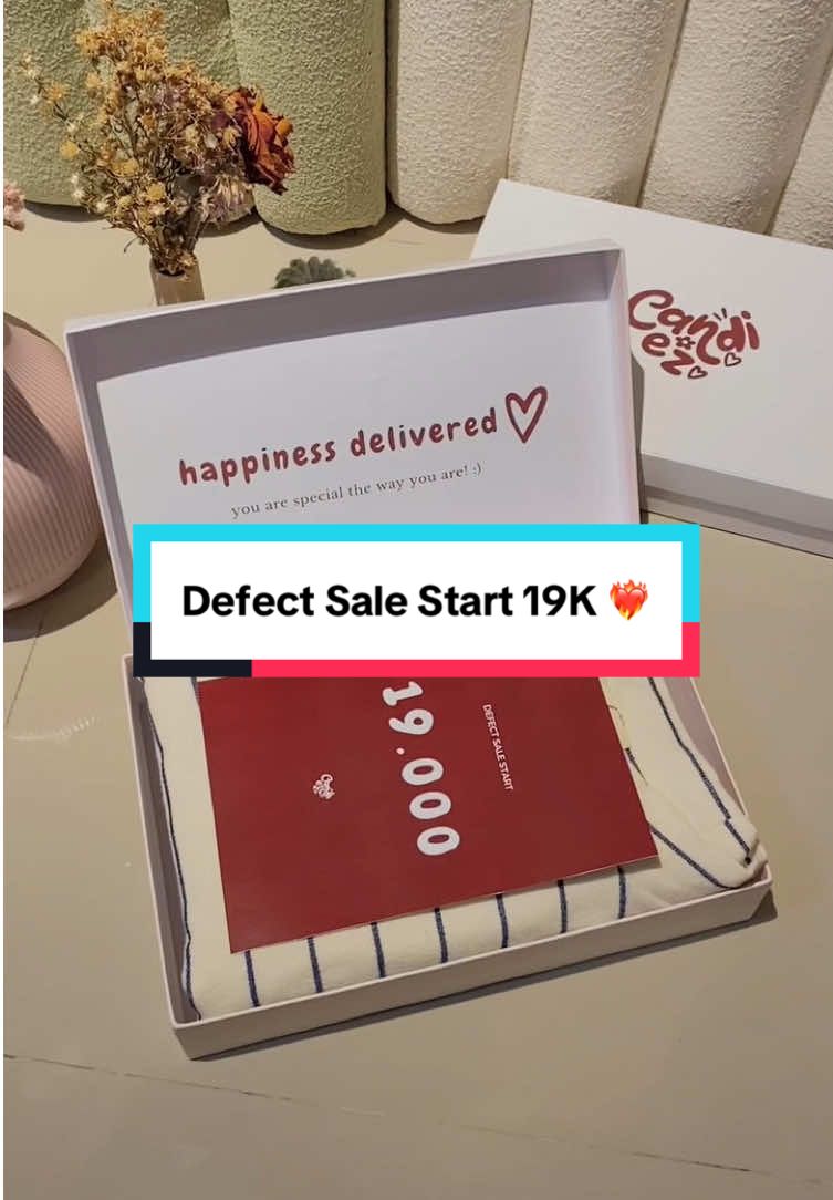 DEFECT SALE Start 19K 😱🙌🏻 event cuma 3 hari 22 - 24 Agustus 2025, mau spill produknya gakk? 🥰  #sale #promo #sweater #outfitinspiration #fypシ゚ 
