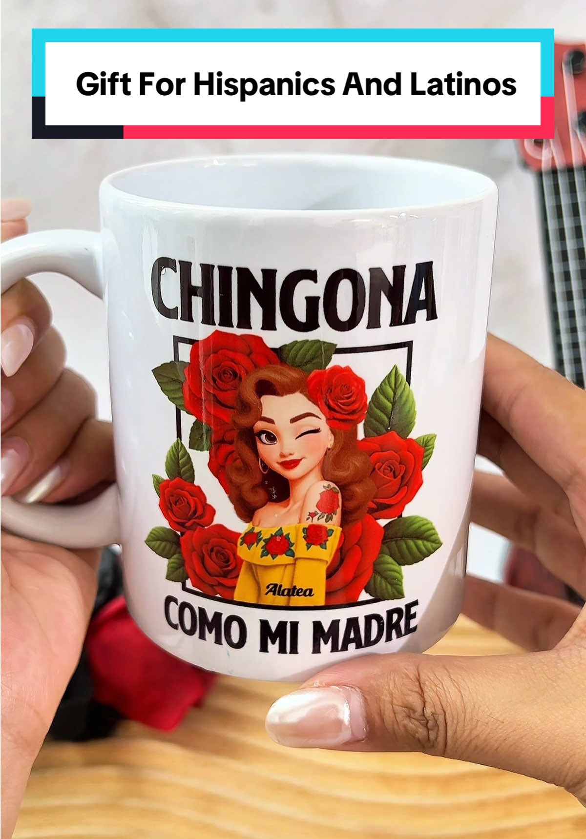 Chingona vibes plus cafecito equals unstoppable mornings! 🌞☕ #macorner #mug #latinapride #chingona #hispanicheritagemonth