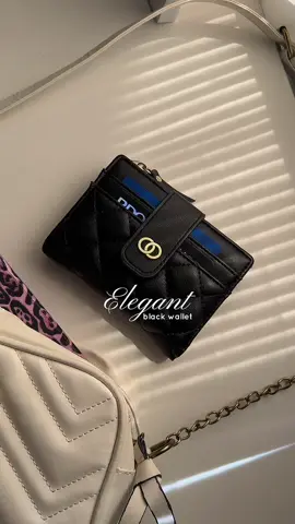 Seagloca classy black wallet 🖤💫 #seagloca #blackwallet #seaglocawallet #wallet #walletforwomen 