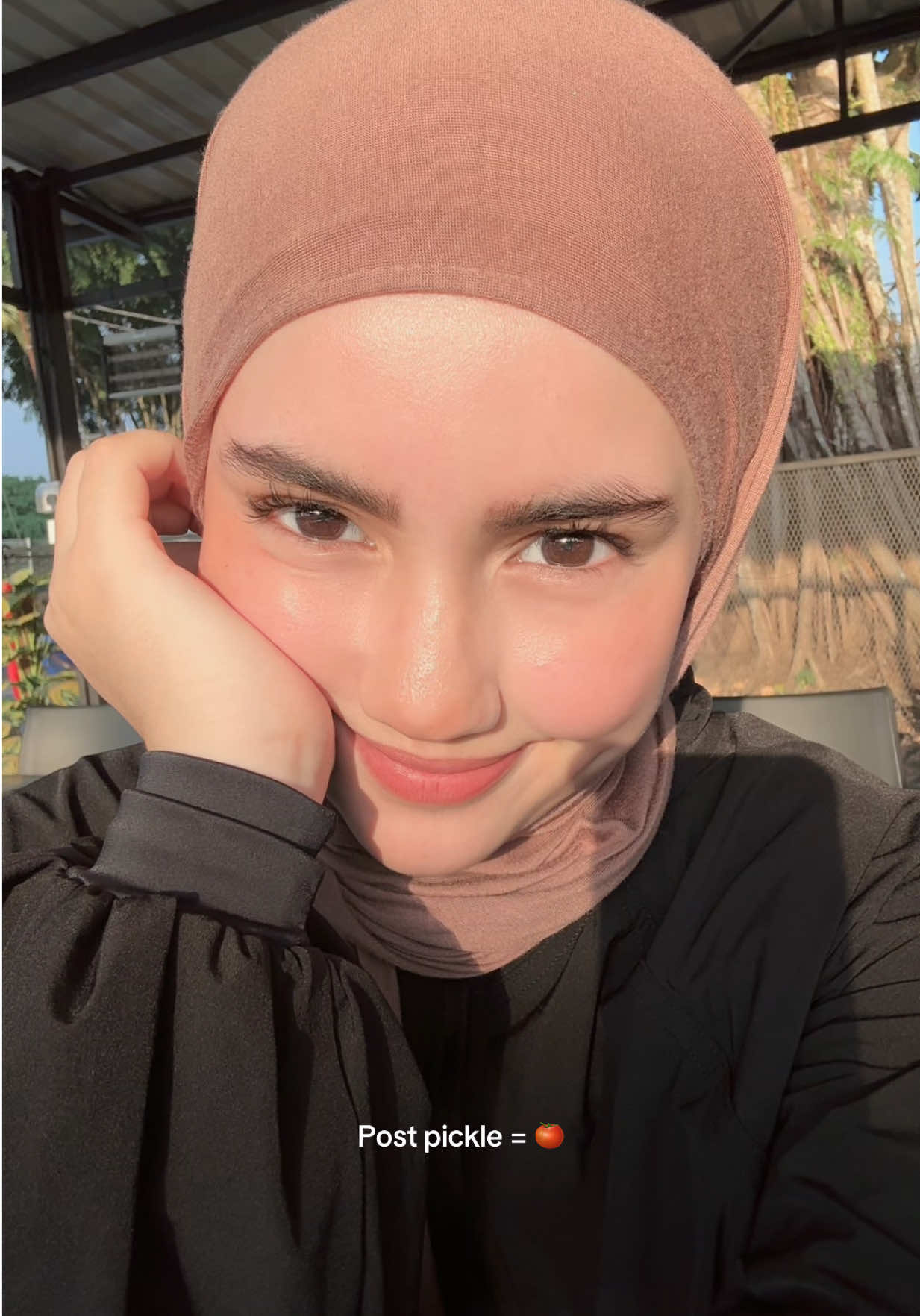 Tak sah muka tak merah bila berpeluh ahhhhhh