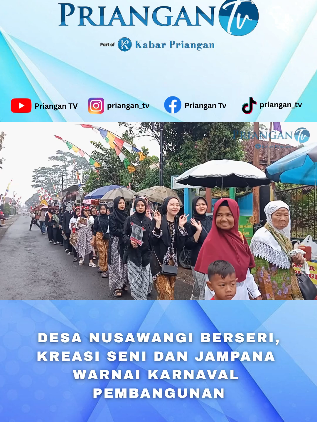 Karnaval pembangunan tahun ini semakin semarak dengan kreasi seni, jampana, dan berbagai atraksi budaya yang memukau warga. Suasana penuh warna, kebersamaan, dan kebanggaan warga Nusawangi membuat perayaan ini semakin meriah. Saksikan liputan lengkapnya hanya di YouTube: PRIANGAN TV #KarnavalPembangunan #HUTRI80 #nusawangi #Tasikmalaya #BudayaSunda #priangantv