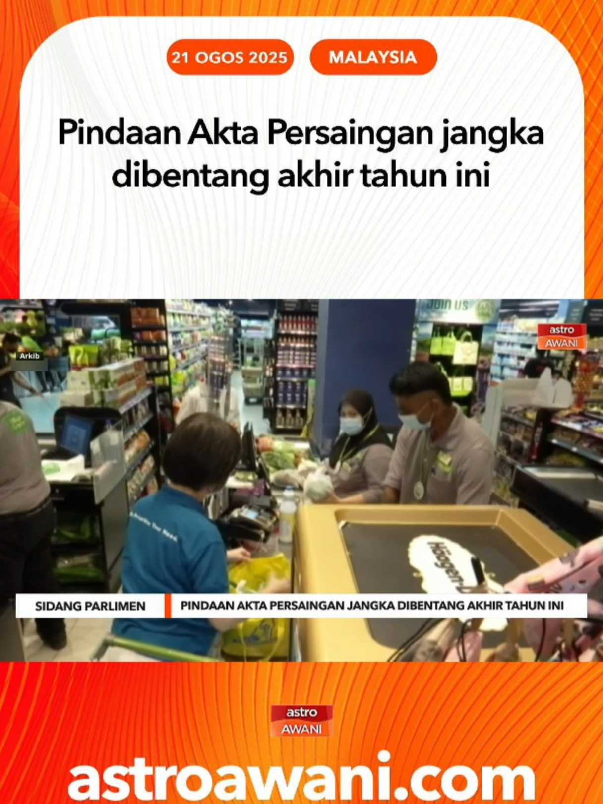 Armizan berkata berdasarkan rekod penguatkuasaan, MyCC telah mengeluarkan beberapa keputusan pelanggaran di bawah Seksyen 40 Akta 712 melibatkan 270 perusahaan. #AWANInews