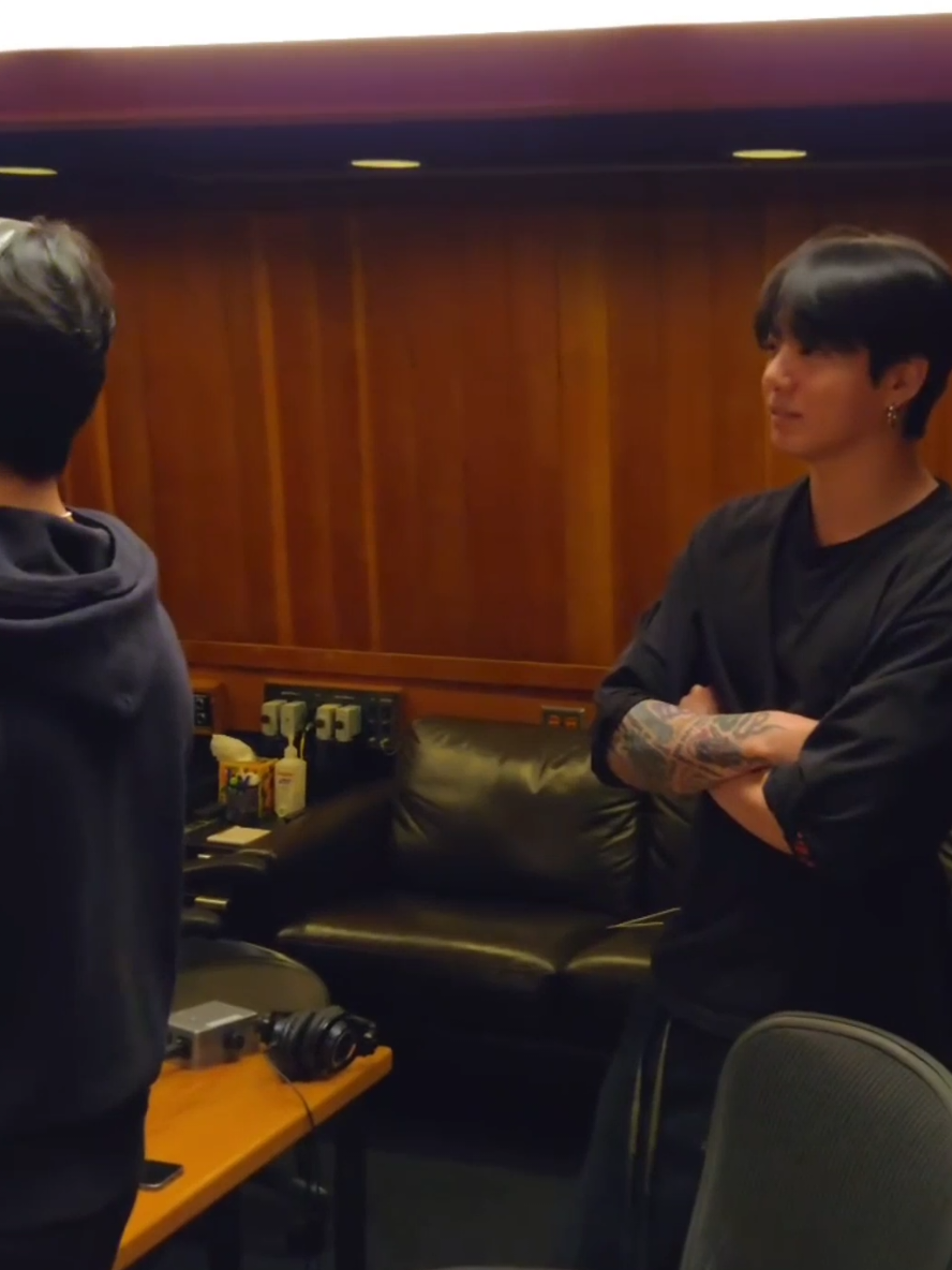 in the studio together 🎧#jikook #kookmin #bts #jimin #jungkook 