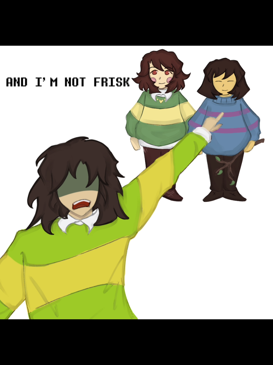 Why did Chara make Kris to do snowgrave..  #Deltarune #Kris #frisk #undertale #chara 