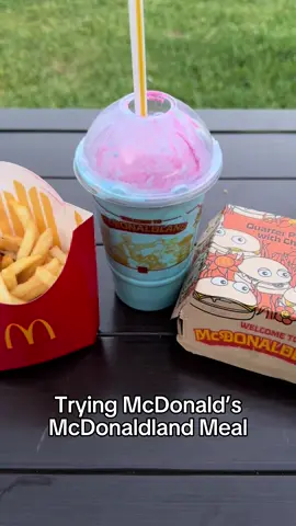 Trying McDonald’s NEW McDonaldland Meal 🍔🍟 #mcdonalds #fyp #food #foodreview #commentary #viral #tastetest #yummy #new #burger #fries #shake #grimace #milkshake #honestreview #aesthetic #Summer #summervibes #dessert #sweets #america #healthy #cheeseburger #diet #Fitness #sugar #limitededition #fastfood 