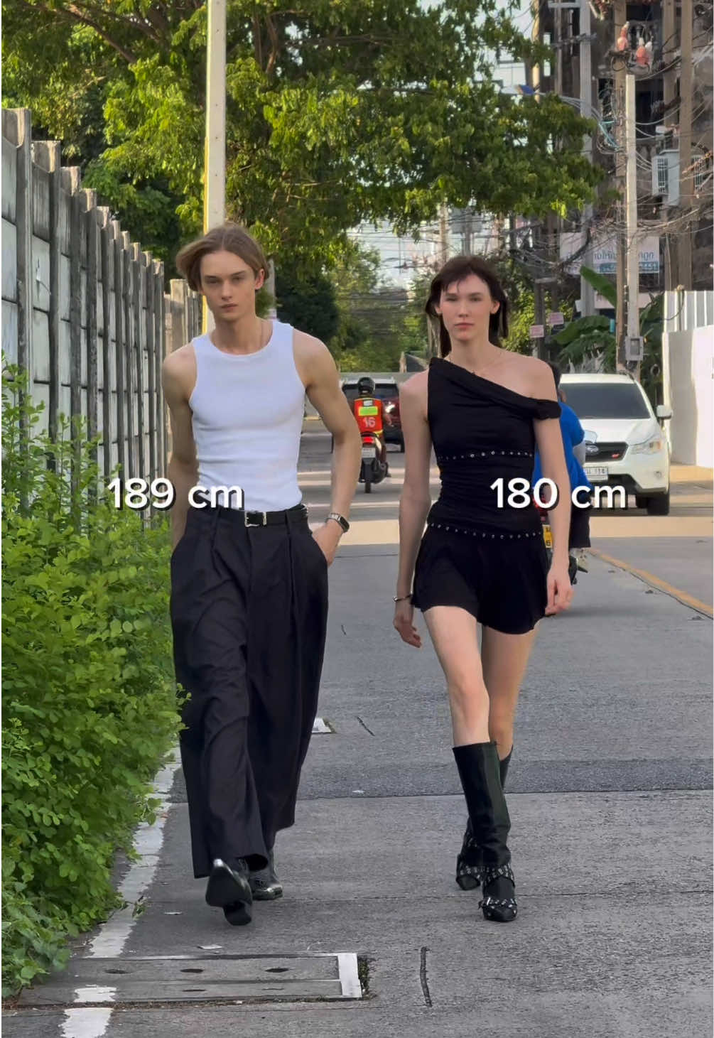 Turning Bangkok street  into a runway. #BASSMODELS #model #ถ่ายแบบ #เดินแบบ #จ้างนายแบบนางแบบ 