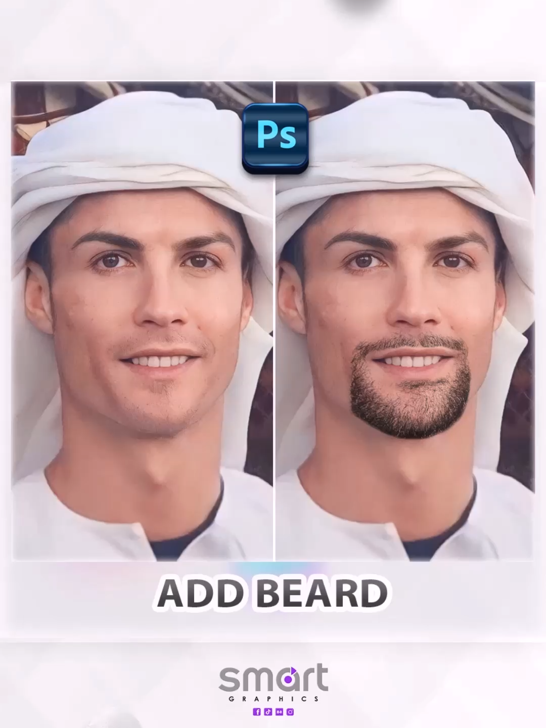 Add Realistic Beard In Photoshop