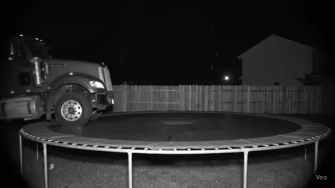 Truck jumps on trampoline  #fypシ゚viral #aesthetic #ASMR #OddlySatisfying #mycar 