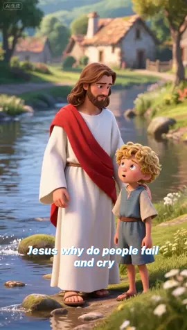 Jesus why do people fail and cry？ #FaithTag #ChristianTikTok #JesusAndMe #jesuslovesyou #godisgood #christiankids #faithart #prayer #jesus