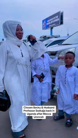Chosen Becky & Husband Professor Ssekajja back in Uganda after Mecca Ummrah #bonnyfacemessiah #bmfocus #foryoupage❤️❤️ 