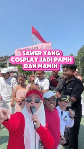 sawer yang cosplay jadi Papih Aw & Mamih Sinta 🤣