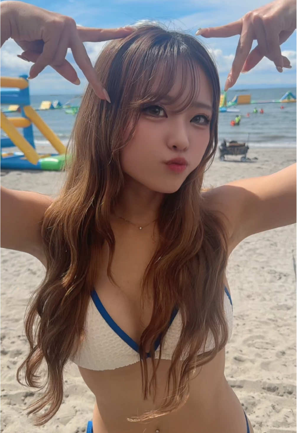 この後頭から海に落ちました🥹 たくさん海水飲んだ💦💦💦おぇええ