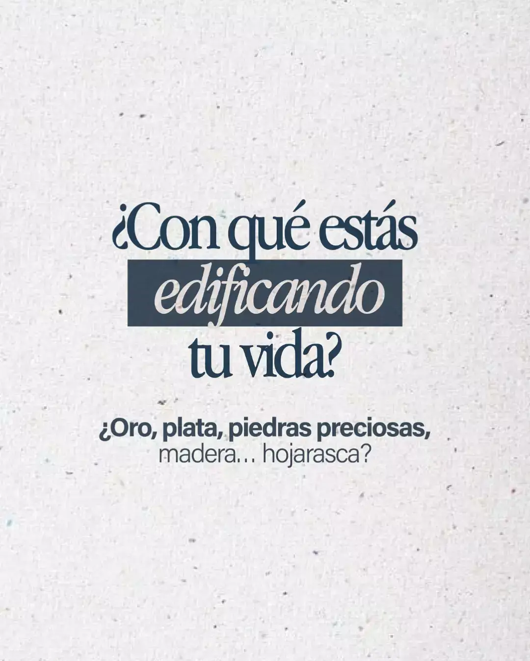 Muchos dirán en aquel día, Señor hicimos tantas obras por ti, hicimos milagros .. etc etc... Pero Dios dirá nunca te conocí. Es importante reconocer sobre qué fundamentos o cimiento estamos edificando nuestra vida cristiana. Dios te ama y tiene planes preciosos para ti. #1corinthians  #edificaciones  #vidaespiritual  #jesucristo #vidaeterna 