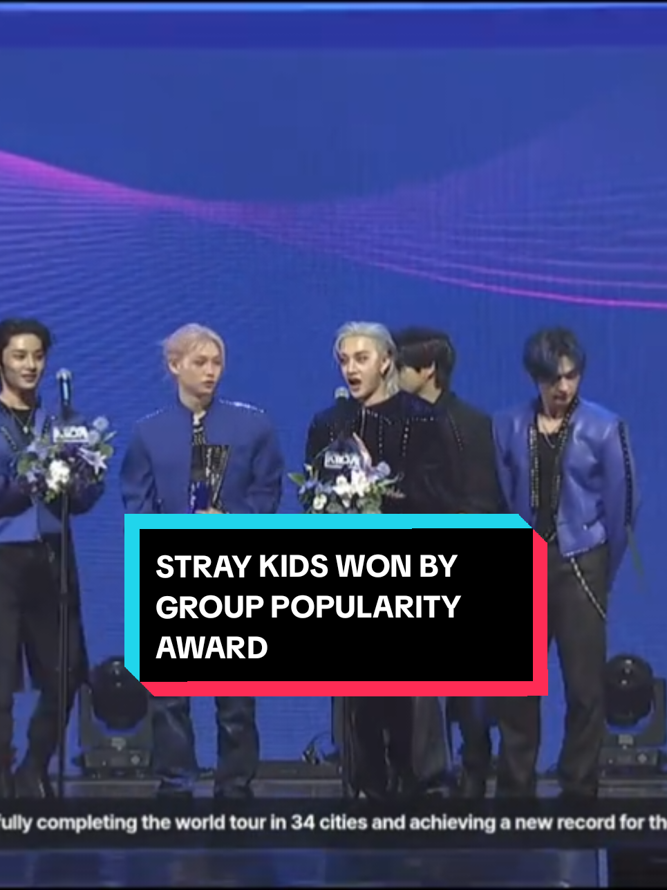 210825 STRAY KIDS WON THE K-WORLD DREAM GROUP POPULARITY AWARD #SKZat2025KWDA #StrayKids