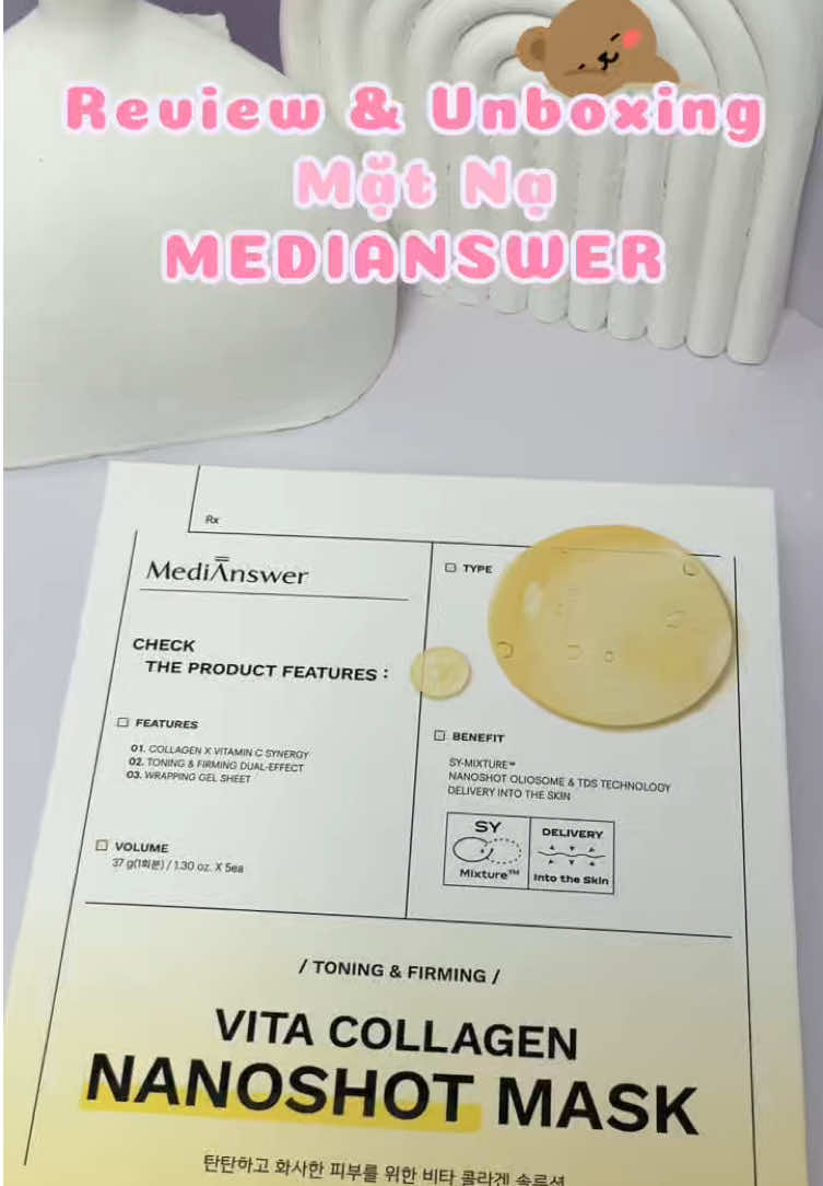 Thử liền mấy bà ơi giờ tui bị mê cái em này lun í sài em này da căng bóng xĩu #matnathachcollagenmedianswer#mediswer #matnathach 