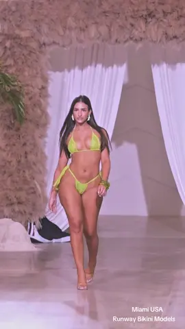 Lime lace meets pink shimmer — Pink Melon Swimwear Bikini Models 🎊 #Runway #bikinis #swimwear #models #fyp 