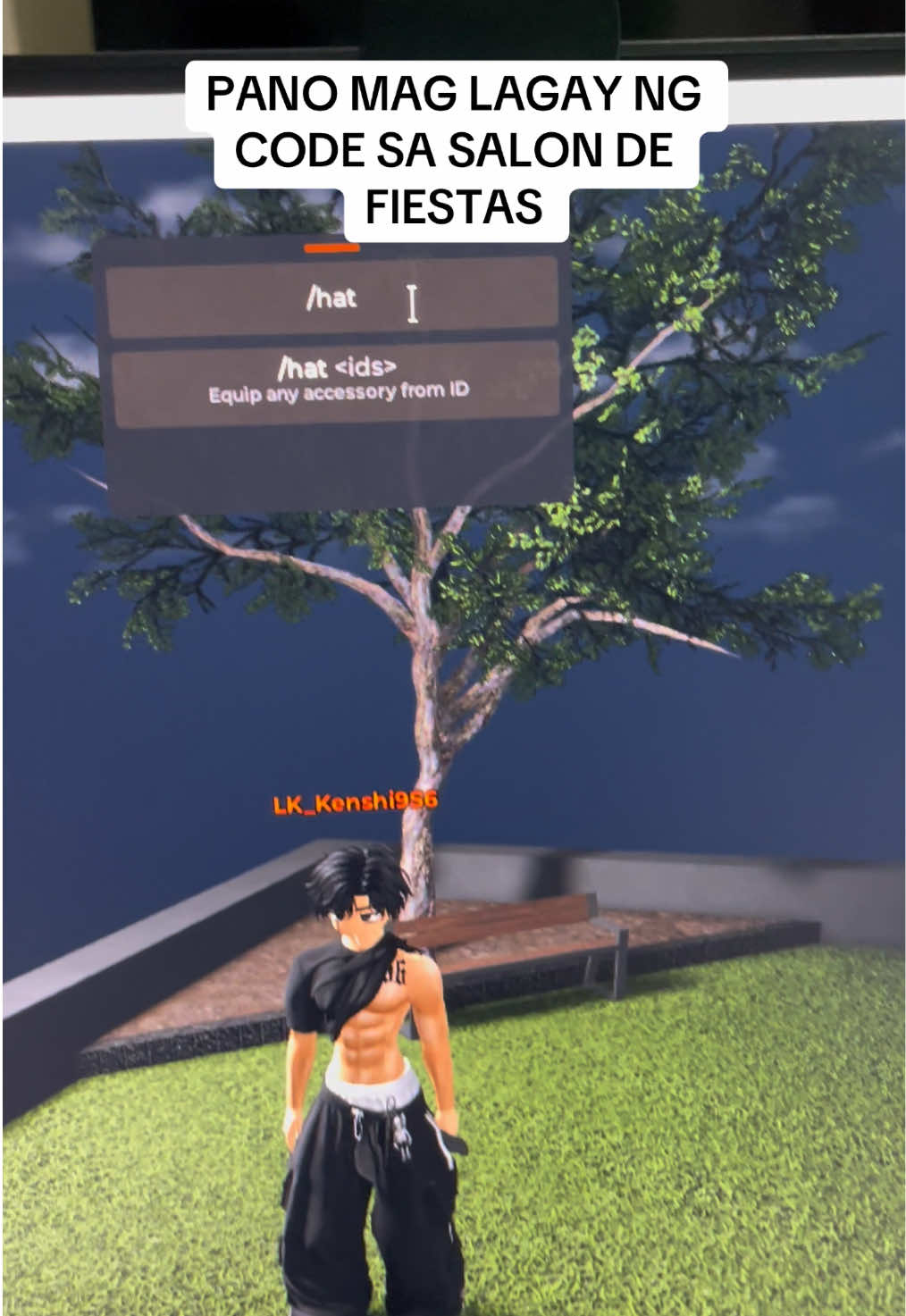 Pano mag lagay ng code sa salon de fiestas #roblox #fyp #chukiesgaming 