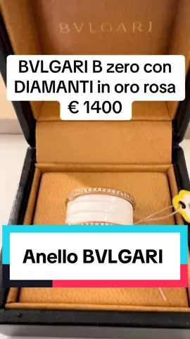 Anello BVLGARI B ZERO in oro rosa con diamanti misura 12     € 1400 #bulgari #anello #ororosa #rolex #lingotto 