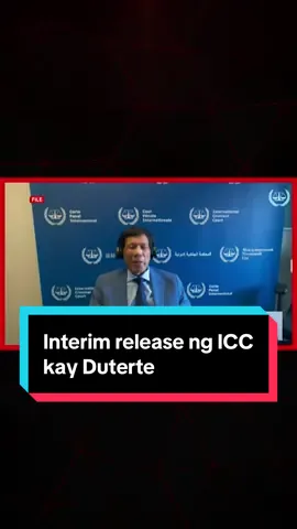 #UnaSaLahat | Muling hiniling ng kampo ni dating Pangulong Rodrigo Duterte na pansamantla siyang palayain ng International Criminal Court (ICC).