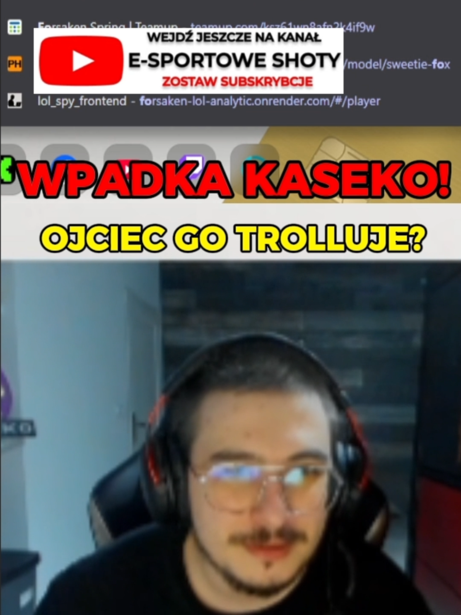 KASEKO WPADŁ? ULUBIONA AKTORKA? #kaseko #kasekoshoty #wpadka #lolpolska #tobiaslol #odi11 #forsakenlol #cinkrofklipy #cinkrofwest  A WY MIELIŚCIE KIEDY WPADKE? Napisz w komentarzu!    FILMY ZAWSZE O 16    Sprawdź kanał https://www.youtube.com/@E-SPORTOWESHOTY Podsyłajcie swoje klipy na shotyesportowe@gmail.com     Linki do streamerów użytych w tym filmie: https://www.twitch.tv/kaseko/   #kaseko #riftlegends #lolpolska #esport #klipytwitch #klipylol #shotytwitch #shotylol #randombruce #wpadka