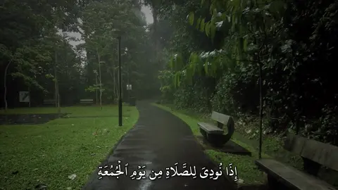 (يَٰٓأَيُّهَا ٱلَّذِينَ ءَامَنُوٓاْ إِذَا نُودِيَ لِلصَّلَوٰةِ مِن يَوۡمِ ٱلۡجُمُعَةِ فَٱسۡعَوۡاْ إِلَىٰ ذِكۡرِ ٱللَّهِ وَذَرُواْ ٱلۡبَيۡعَۚ ذَٰلِكُمۡ خَيۡرٞ لَّكُمۡ إِن كُنتُمۡ تَعۡلَمُونَ ____________________________ سورة الجمعة | ماهر المعيقلي  ____________________________ #quran #quran_alkarim #قران_كريم #تلاوة_خاشعة #ماهرالمعيقلي 