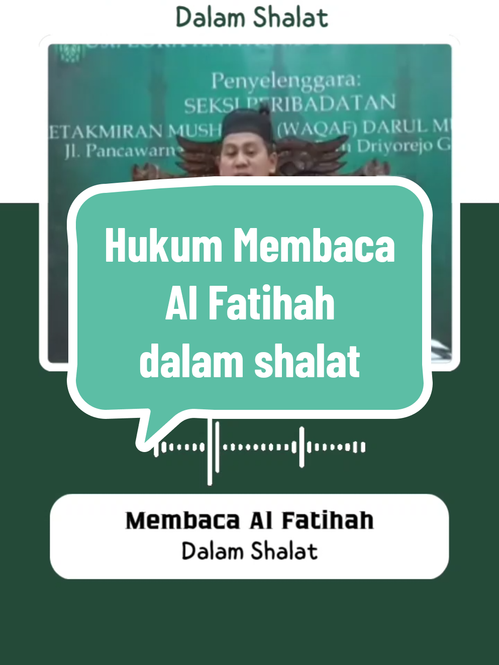 Membaca Al Fatihah Dalam Shalat  #fiqih #shalat #fiqihshalat #fiqihibadah #alfatihah 