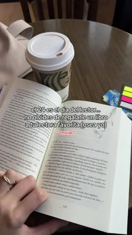 Un recordatorio de que el 24 es el dia del lector. Así que no olvides de regalarle un libro a tú lectora favorita (osea yo) *enviar* #bookhumor #diadellector #teambooks #BookTok #booktokenespañol 