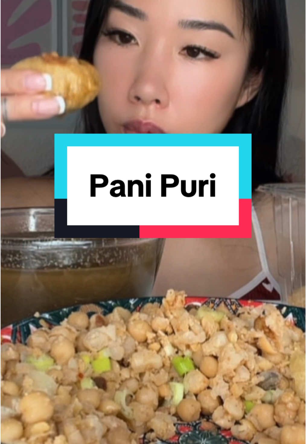 Uncut Pani Puri Mukbang is up on my YouTube! For those always talking about swallowing my food you can go and see the difference in length of video on there 🤣 #eatwithgg #ggflavour #mukbang #eatwithme #panipuri 