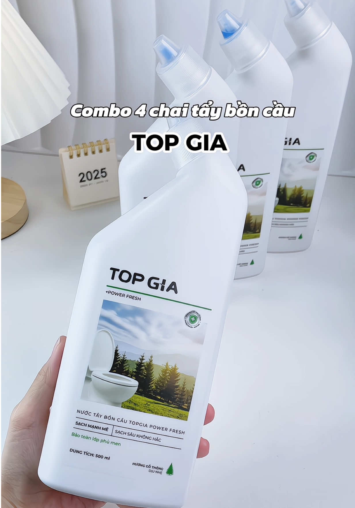 Tẩy bồn cầu TOP GIA bảo vệ lớp men sứ , mùi gỗ thông , làm sạ.ch kh.ử mùi tốt , zá hạt dẻ 49 cành /500ml  Mua combo 4 chai zá siêu hời .  #chaitayboncau #nuoctayboncautopgia #topgia 