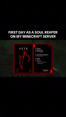First day as a Soul Reaper on my Minecraft Server.. #Minecraft #mc #bleach #bleachanime #fyp 