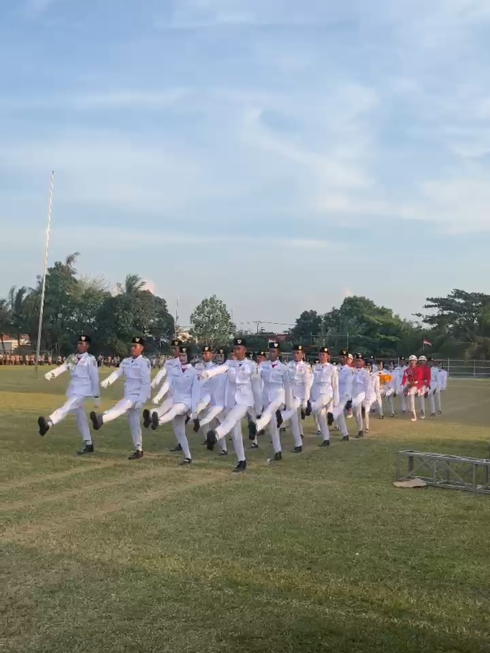 semangat membara🔥🔥 #hutri80indonesia🇮🇩 #paskibra2025 #paskibra #sukadiri #4upage 