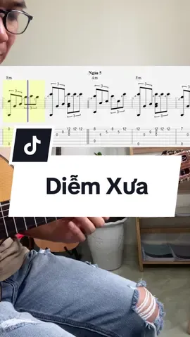 Diễm Xưa - TAB Guitar Hướng Dẫn Nhanh ##guitar #guitartok #guitarist #guitarsolo #guitarcover #nhachaymoingay #nhạchay