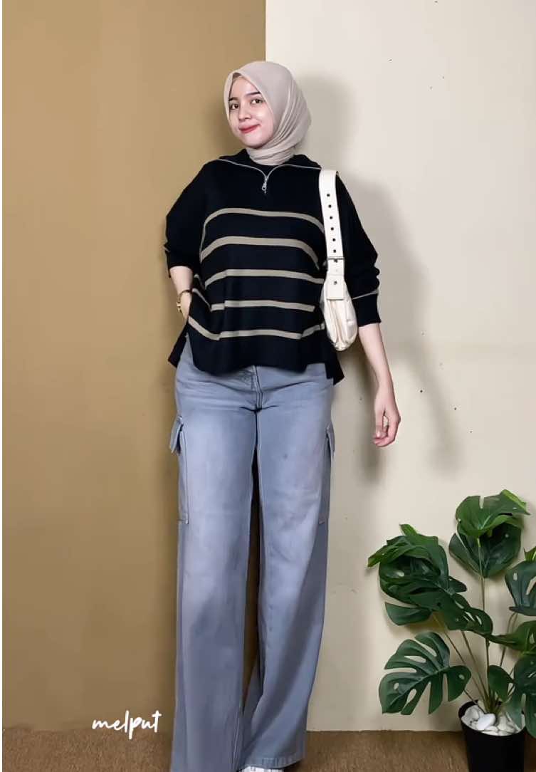 #celanacargo #hijaboutfit #sweateroversize #fypシ 