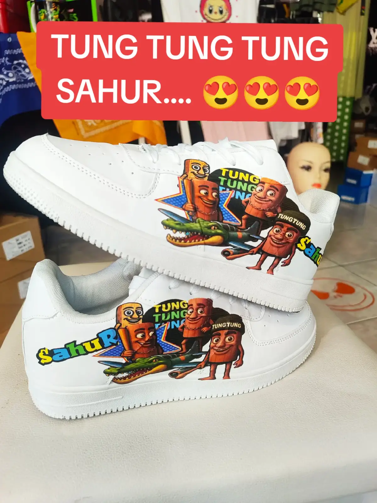 #tungtungtung #sahur #brainrot #SAHUR #customshoes 