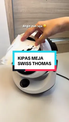 Kipas meja Swiss Thomas 💨❄️ Angin kuat, senyap & jimat tenaga! Sesuai untuk bilik, ofis atau meja belajar 👍 #kipasswissthomas #kipasmeja #kipasmini #barangberguna #tiktokshopmalaysia   