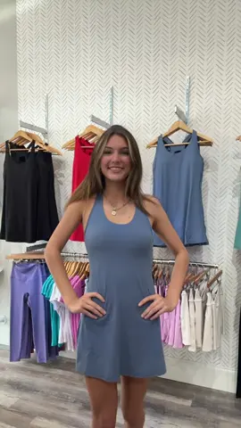 Back to class but it’s 100 degrees outside…  #activedress 