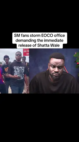 SM fans storm EOCO office demanding the immediate release of Shatta Wale 